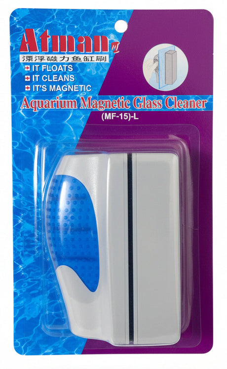 Atman Aquarium Floating Magnetic Glass Cleaner Large