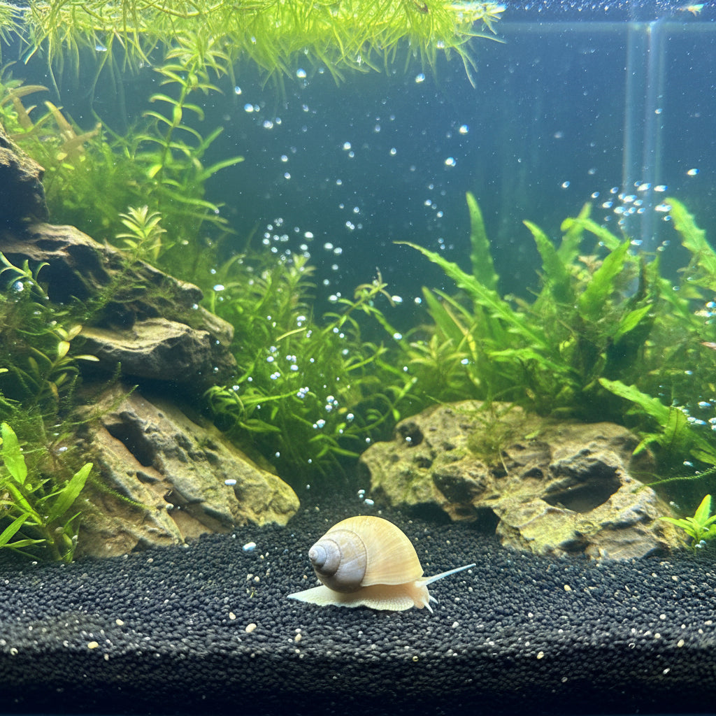 White Wizard Snail / Ivory Snail (Filopaludina martensi)
