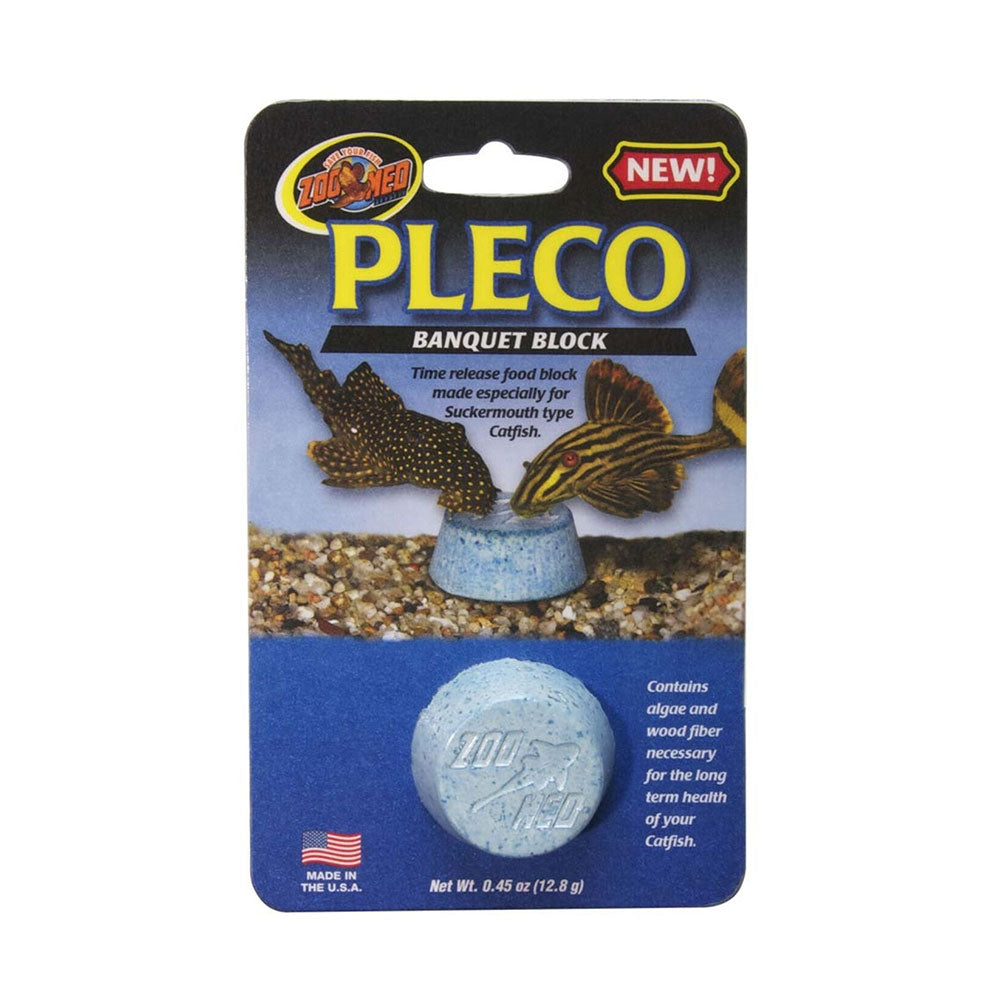 Zoo Med Pleco Banquet Fish Feeding Block 0.45 oz, Regular Livestock Food Zoo Med Pleco Banquet Fish Feeding Block 0.45 oz, Regular