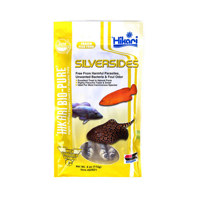 Hikari Frozen Small Silversides 4oz flat pack