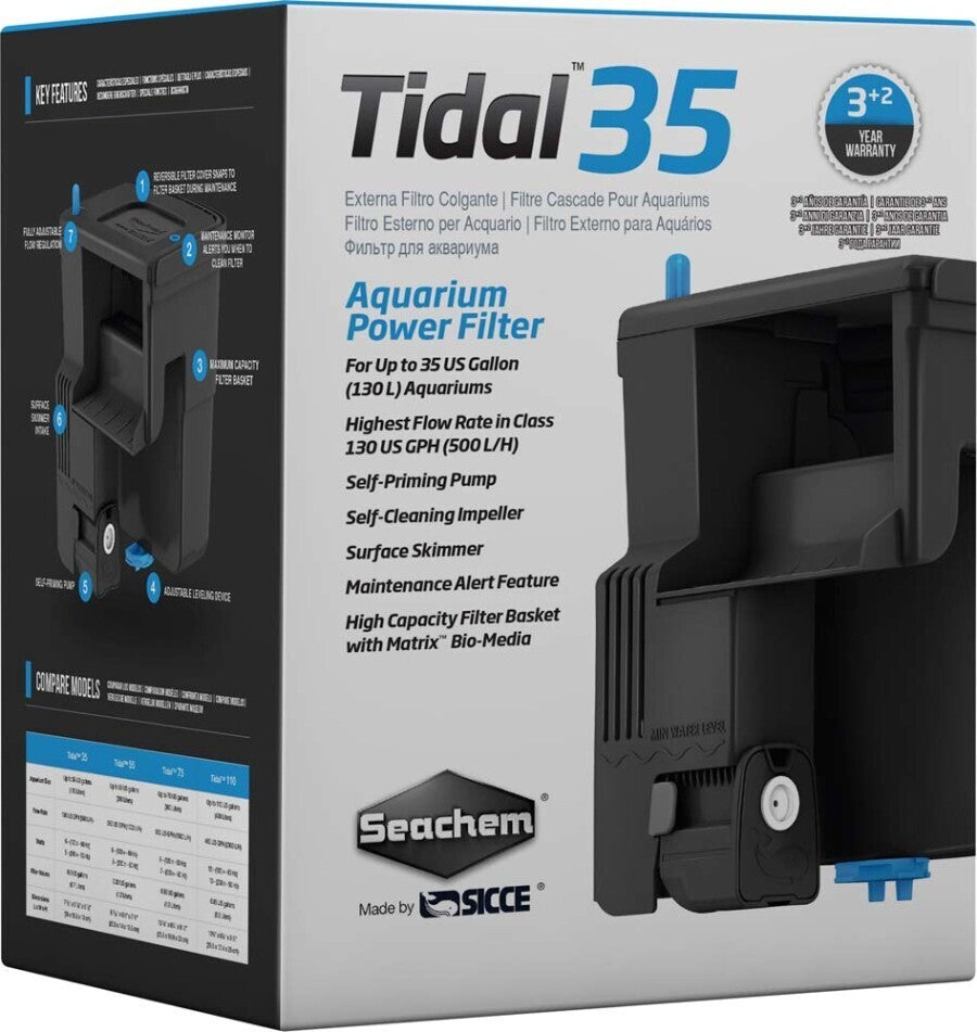 Seachem Tidal  35 Power Filter / Surface Skimmer